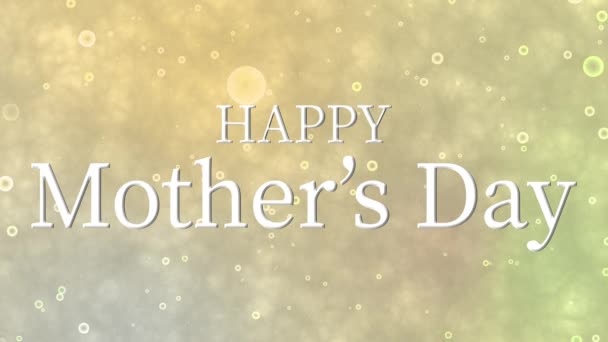 Mother Day Message Gift Present Motion Graphics — Stockvideo