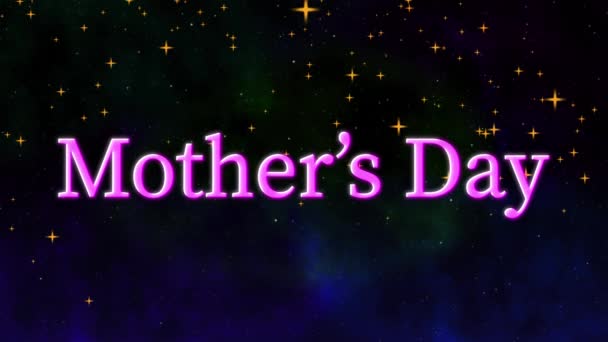 Mother Day Message Gift Present Motion Graphics — Stockvideo