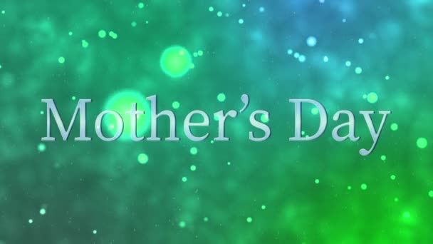 Ημέρα Της Μητέρας Μήνυμα Δώρο Παρούσα Κίνηση Γραφικών — Αρχείο Βίντεο