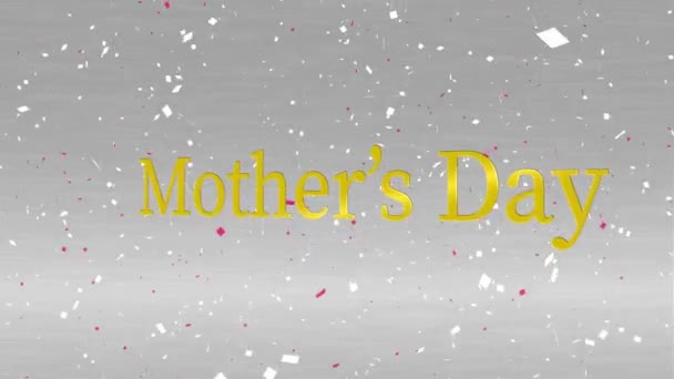Mother Day Message Gift Present Motion Graphics — стоковое видео