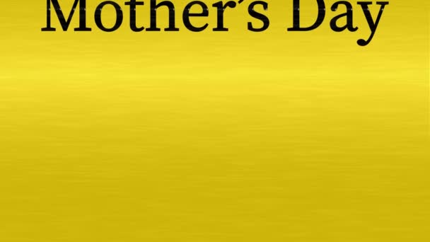 День Матері Послання Подарунок Подарункова Графіка Поточного Руху — стокове відео
