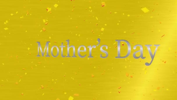 Mother Day Message Gift Present Motion Graphics — стоковое видео