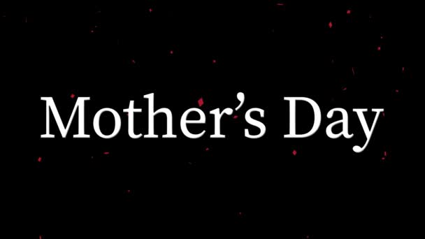 Mother Day Message Gift Present Motion Graphics — 图库视频影像