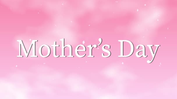 Mothers Day Message Gift Present Motion Graphics — 비디오