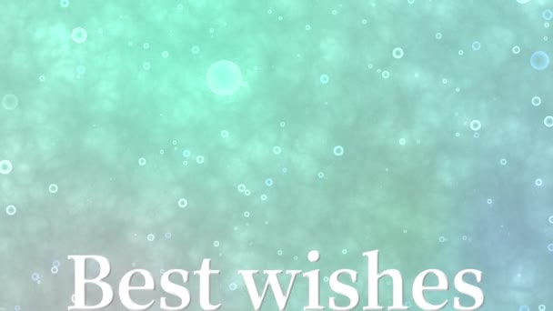 Best Wishes Your Marriage Message Text Animation Motion Graphics — Stock Video