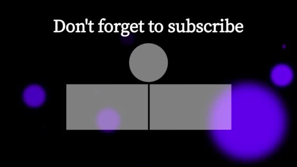Youtube Eindkaart Einde Scherm Motion Graphics — Stockvideo