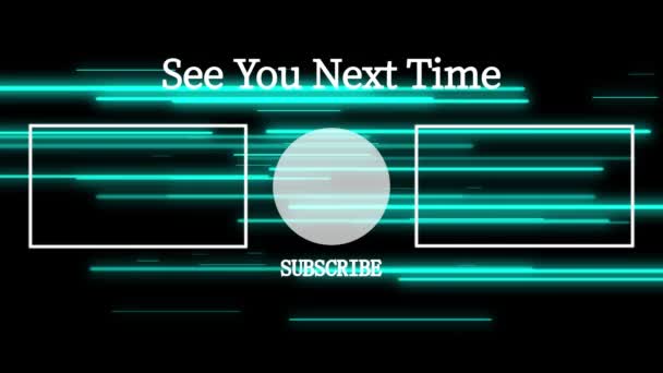 Youtube End Card Ending Screen Motion Graphics — Stockvideo