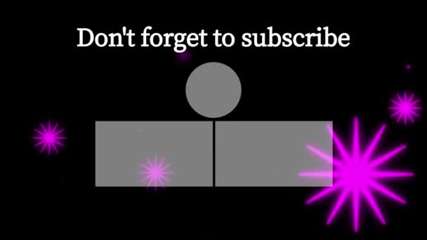 Youtube End Card Ending Screen Motion Graphics — стоковое видео
