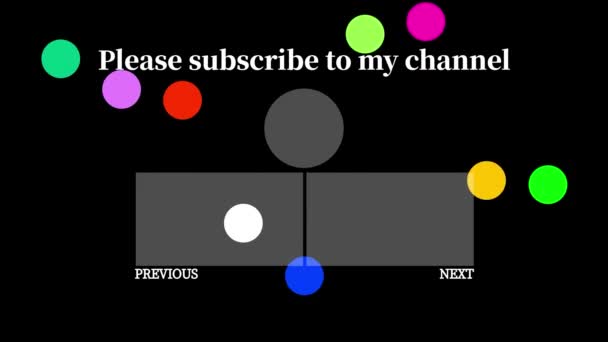 Youtube End Card Ending Screen Motion Graphics — стоковое видео