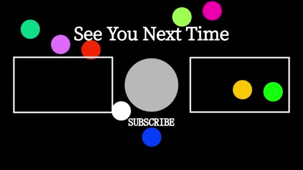 Youtube End Card Ending Screen Motion Graphics Stock Video C Kawamura Lucy