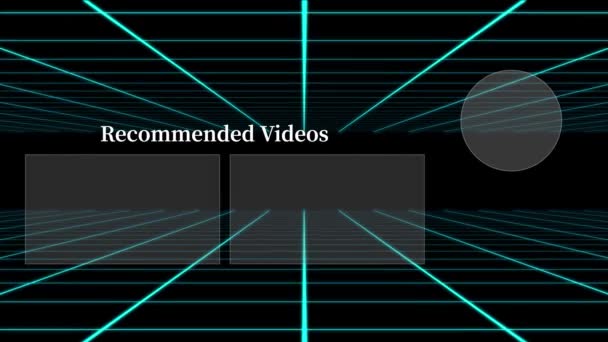 Youtube End Card Ending Screen Motion Graphics — Wideo stockowe