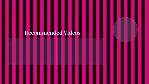 Youtube End Card Ending Screen Motion Graphics — Stock Video