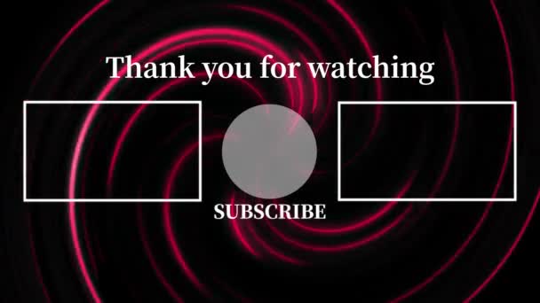 Youtube End Card Ending Screen Motion Graphics — 비디오