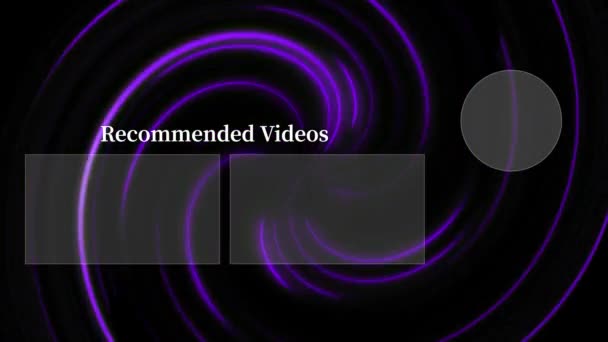 Youtube End Card Ending Screen Motion Graphics — 비디오