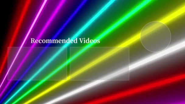 Youtube End Card Ending Screen Motion Graphics — Stock videók