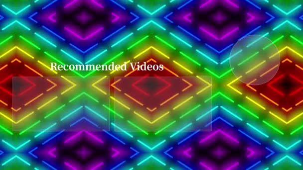 Youtube End Card Ending Screen Motion Graphics — ストック動画