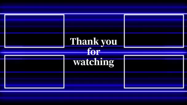 Youtube End Card Ending Screen Motion Graphics — ストック動画