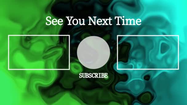 Youtube End Card Ending Screen Motion Graphics — Vídeo de Stock