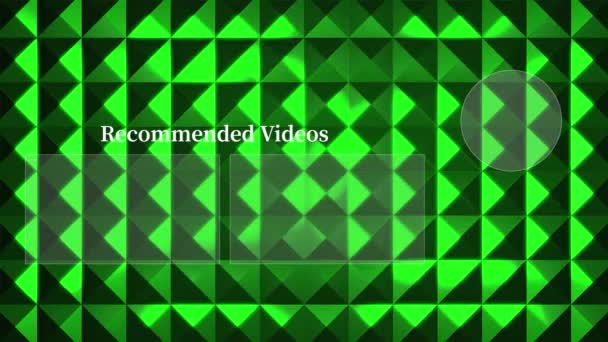 Youtube Eindkaart Einde Scherm Motion Graphics — Stockvideo