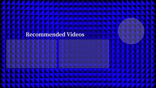 Youtube End Card Ending Screen Motion Graphics — Vídeo de Stock