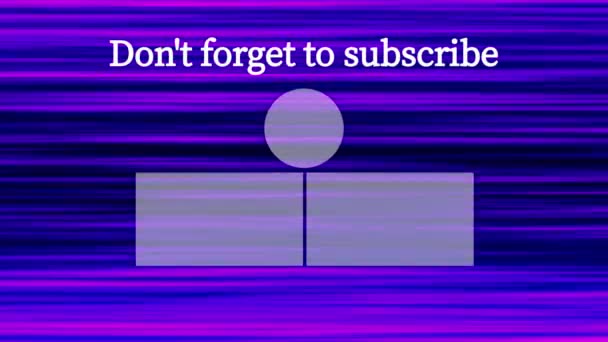 Youtube End Card Ending Screen Motion Graphics — Vídeo de Stock