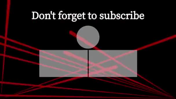 Youtube Kart Sonu Ekran Hareketi Grafikleri — Stok video