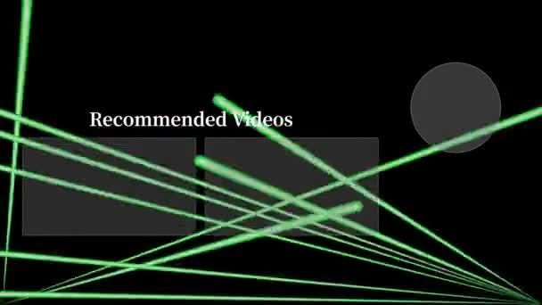 Youtubeエンドカード終了画面モーショングラフィックス — ストック動画