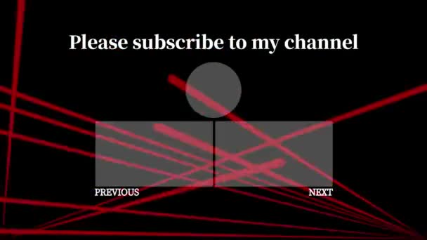 Tarjeta Final Youtube Que Termina Gráficos Movimiento Pantalla — Vídeo de stock