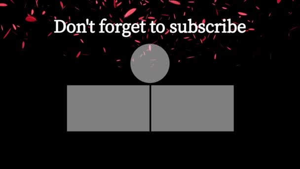 Youtubeエンドカード終了画面モーショングラフィックス — ストック動画