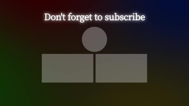 Tarjeta Final Youtube Que Termina Gráficos Movimiento Pantalla — Vídeos de Stock