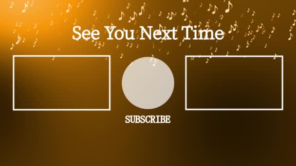 Youtube End Card Ending Screen Motion Graphics — Vídeo de Stock