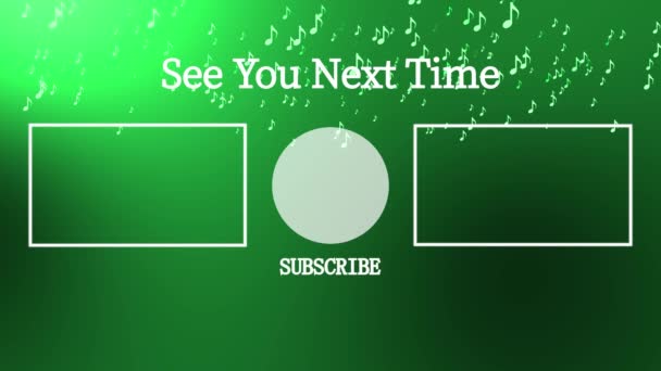 Youtubeエンドカード終了画面モーショングラフィックス — ストック動画