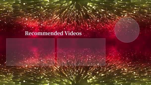 Youtube End Card Ending Screen Motion Graphics — ストック動画