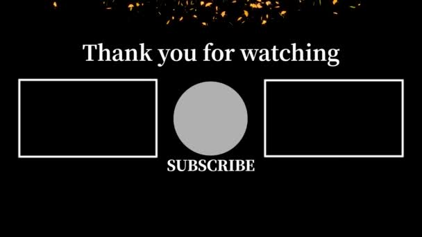 Youtube End Card Ending Screen Motion Graphics — 图库视频影像