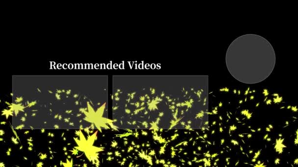 Youtube End Card Ending Screen Motion Graphics — Vídeo de Stock