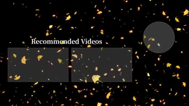 Youtube Kart Sonu Ekran Hareketi Grafikleri — Stok video