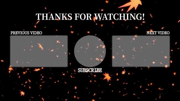 Youtube End Card Ending Screen Motion Graphics — Wideo stockowe