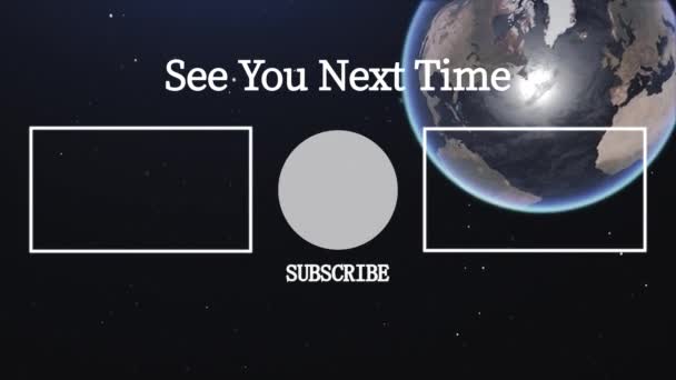 Placa Capăt Youtube Care Încheie Grafica Mișcării Ecranului — Videoclip de stoc