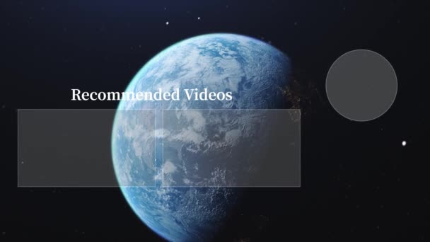 Youtube End Card Ending Screen Motion Graphics — Vídeo de Stock