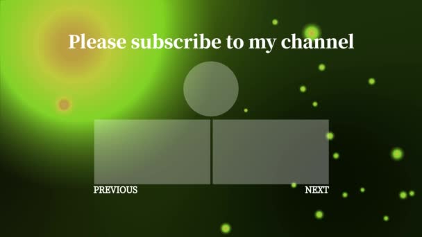 Youtube Endkarte Beendet Screen Motion Grafik — Stockvideo