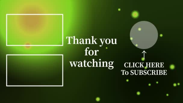 Youtube End Card Ending Screen Motion Graphics — 图库视频影像