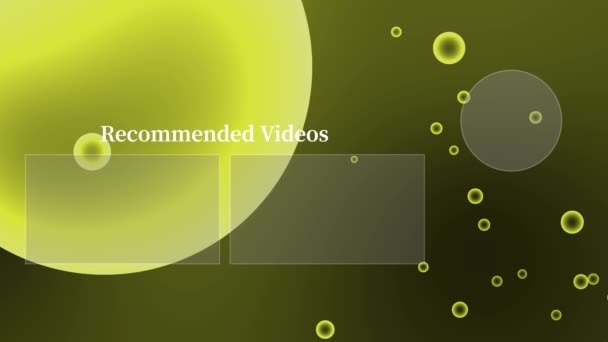 Youtube Endkarte Beendet Screen Motion Grafik — Stockvideo