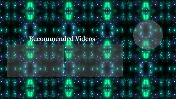 Youtube End Card Ending Screen Motion Graphics — Vídeo de Stock