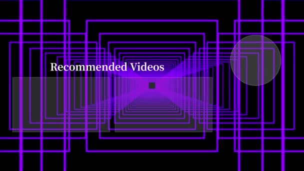 Youtube End Card Ending Screen Motion Graphics — стокове відео