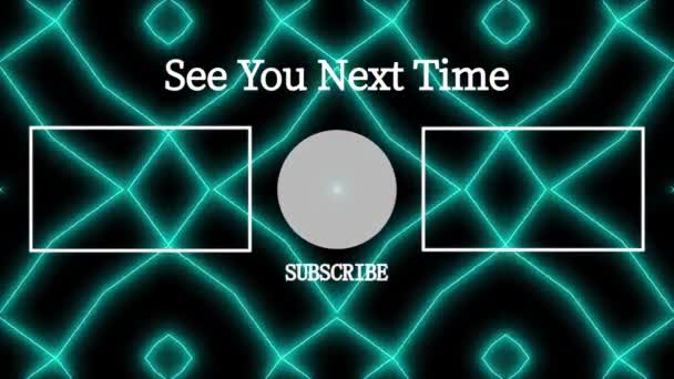 Youtube End Card Ending Screen Motion Graphics — ストック動画