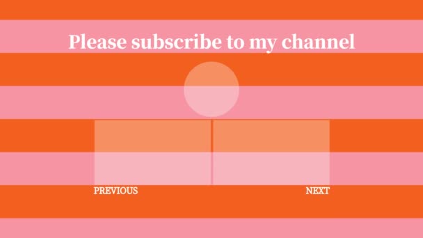 Youtube End Card Ending Screen Motion Graphics — стоковое видео