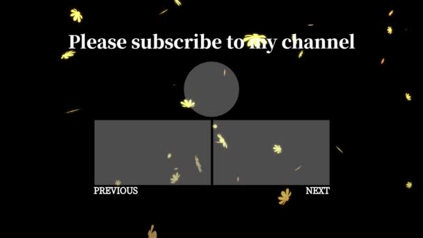 Youtube End Card Ending Screen Motion Graphics — Wideo stockowe