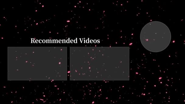 Youtube终端卡片结束屏幕运动图形 — 图库视频影像