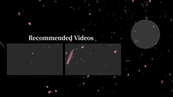 Youtube Endkarte Beendet Screen Motion Grafik — Stockvideo