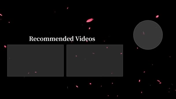 Youtube End Card Ending Screen Motion Graphics — ストック動画